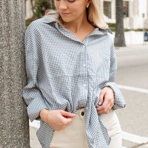 Carly Jean Los Angeles Francine Button down